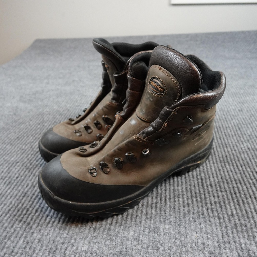 Zamberlan Civetta Boots Mens 10.5 Brown Leather Goretex Vibram Hiking Italy